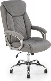 Sedia da ufficio Helder 2 in ecopelle grigia - H120 cm