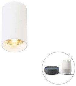 Faretto moderno intelligente bianco con lampadina GU10 WiFi - Tuba