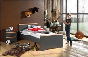 Comodino per bambini grigio scuro London - Vipack