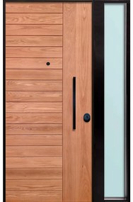 Porta blindata MASTER MASWOOD+F.LUCE L 90 x H 210 cm apertura a sinistra