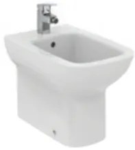 Ideal Standard I Life A T464101 Bidet A Terra Filo Parete Universale Con Foro Rubinetteria E Troppopieno Bianco