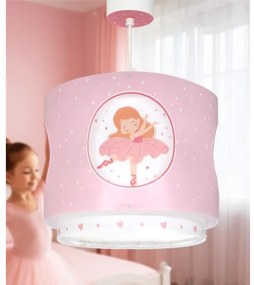 Dalber 60912 - Lampadario per cameretta PRINCESS DANCE 1xE27/15W/230V rosa
