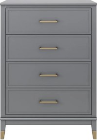 Cassettiera grigia , 75 x 106 cm Westerleigh - CosmoLiving by Cosmopolitan