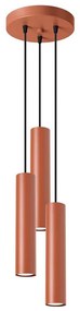 Sollux SL.1492 - Lampadario a sospensione con filo LAGOS 3xGU10/10W/230V rosso