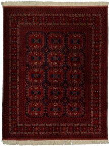 Afghan Tappeto 150 x 190 Rosso (Pakistan) Annodato A Mano