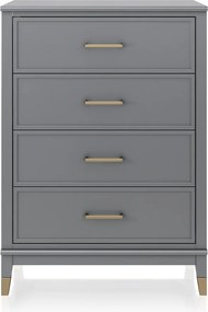 Cassettiera grigia , 75 x 106 cm Westerleigh - CosmoLiving by Cosmopolitan