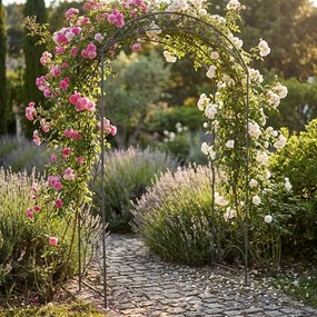 DORIAN - arco decorativo bianco ossidato