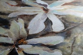 Quadro su tela – Albero acquerellato in fiore