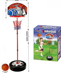 Basket Canestro Piantana Per Bambini Altezza Regolabile Fino 120cm Con Pallone...