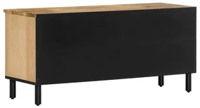 Mobile porta tv 100x33x46 cm in legno massello di mango
