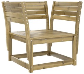 Set salotto da giardino 5 pz in legno impregnato di pino