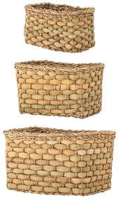 Set di 3 cestini in seagrass 26x16x16 cm Ramon - Bloomingville