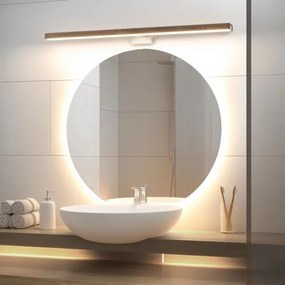 Brilagi-Illuminazione a LED per specchi da bagno WOODY MIRROR LED/15W/230V IP44 quercia/bianco
