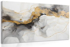 Quadro su tela – Marmo bianco-grigio