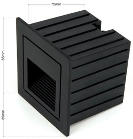 Orion AL 11-1217 - Faretto incasso LORO LED/2W/230V IP65 nero