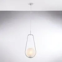 Lampadario Contemporaneo Afrodite Cromo 1 Luce E27