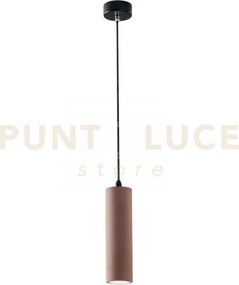Lampadario a sospensione kruk tonda mattone 1 luce attacco gu10 7x1...