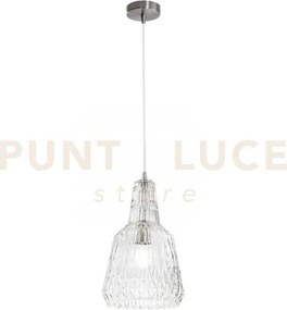 Lampadario a sospensione galway trasparente 1 luce attacco e27 23x1...