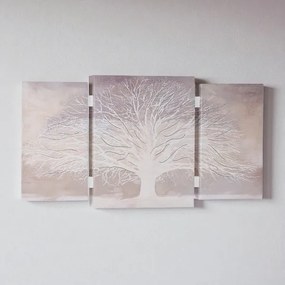 Quadro stampa su tela a TRIS 70x140 cm telaio in legno con Albero della vita