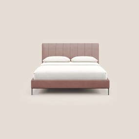 Calliope letto imbottito piedini alti completamente sfoderabile in tessuto smacchiabile T17