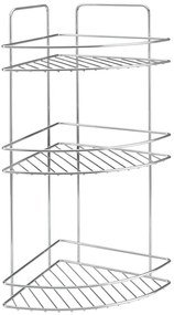 Mensola da bagno color argento lucido in acciaio Luxy – Metaltex