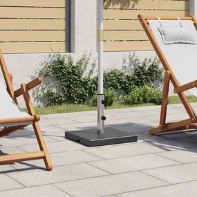 Base Per Parasole İn Granito 20 Kg Quadrata Nera /
