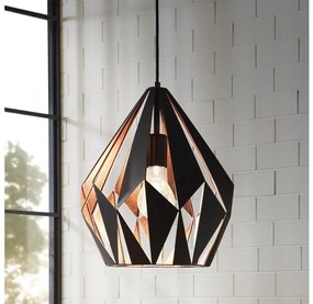 Eglo 49254 - Lampadario CARLTON 1 1xE27/60W/230V