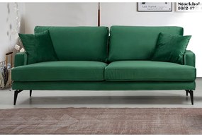 Divano verde 205 cm Papira - Balcab Home