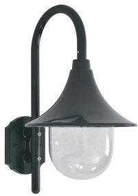 Lampada Da Parete Da Giardino E27 42 Cm Alluminio Verde Scuro /