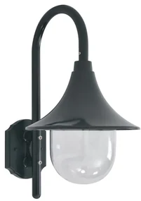 Lampada Da Parete Da Giardino E27 42 Cm Alluminio Verde Scuro /