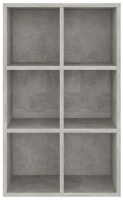 Libreria/Credenza Grigio Cemento 66x30x98 cm Legno Multistrato