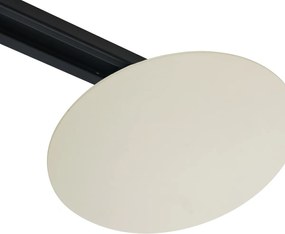Plafoniera moderna beige per sistema di illuminazione a binario monofase a 2 luci - Iconic Pulley