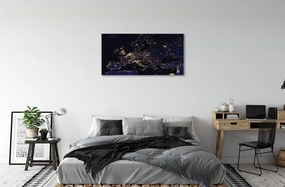 Quadro su tela Map Lights Heaven 100x50 cm