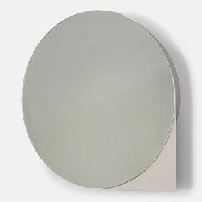 Mobile per bagno grigio tortora in metallo da appendere/con specchio 55x55 cm Sonnet – Spinder Design