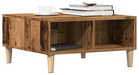 Tavolino Da Salotto Legno Antico 60x60x30 Cm Legno Multistrato /