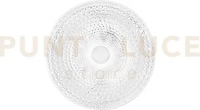 Plafoniera led unika bianca con diffusore effetto diamantato 24w 2...