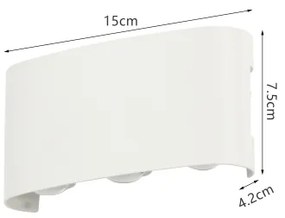 Brilagi - Applique LED da esterno FLAREBOX LED/6W/230V bianco IP65