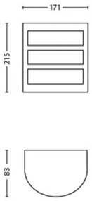 Philips - Applique a LED da esterno PYTHON LED/3,8W/230V IP44