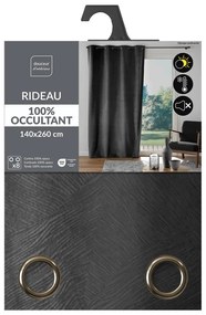 Tenda color antracite in velluto 140x260 cm Olympe – douceur d'intérieur