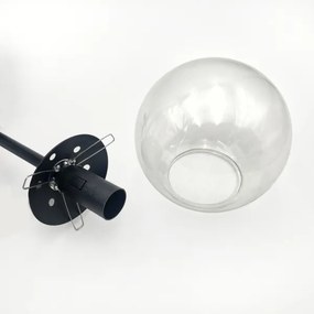 Brilagi - Lampadario da soffitto MALIVA 4xE14/15W/230V nero/trasparente