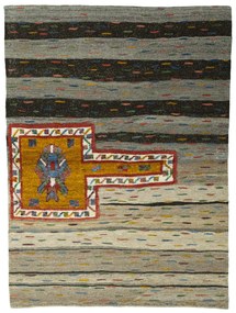 Kilim Tappeto persiano 100 x 140 Marrone (Iran) Tessuto A Mano