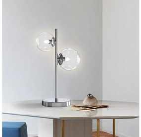 ONLI - Lampada da tavolo KIMBERLY 2xG9/6W/230V 40 cm cromo lucido