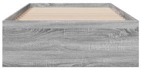 Giroletto cassetti grigio sonoma 90x200 cm legno multistrato