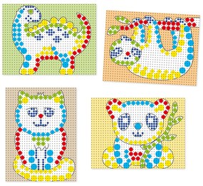 Mosaico Fantacolor Tab - 150 pezzi, 3 dimensioni di chiodini
