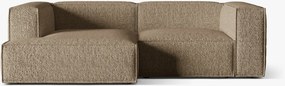 Divano angolare Nuria in bouclé – L252 cm