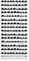 Ferm Living Carta da parati Half Moon - Offwhite/ Black