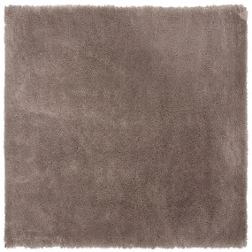 Tappeto shaggy marrone chiaro 200 x 200 cm EVREN Beliani