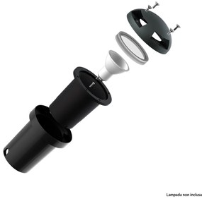 Faretto Calpestabile GU10 4 Direzioni - Doppio Pressacavo