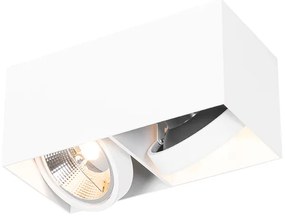 Faretto di design con AR111 rettangolare 2 luci - Box