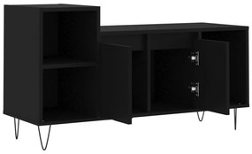 Mobile Porta TV Nero 100x35x55 cm in Legno Multistrato